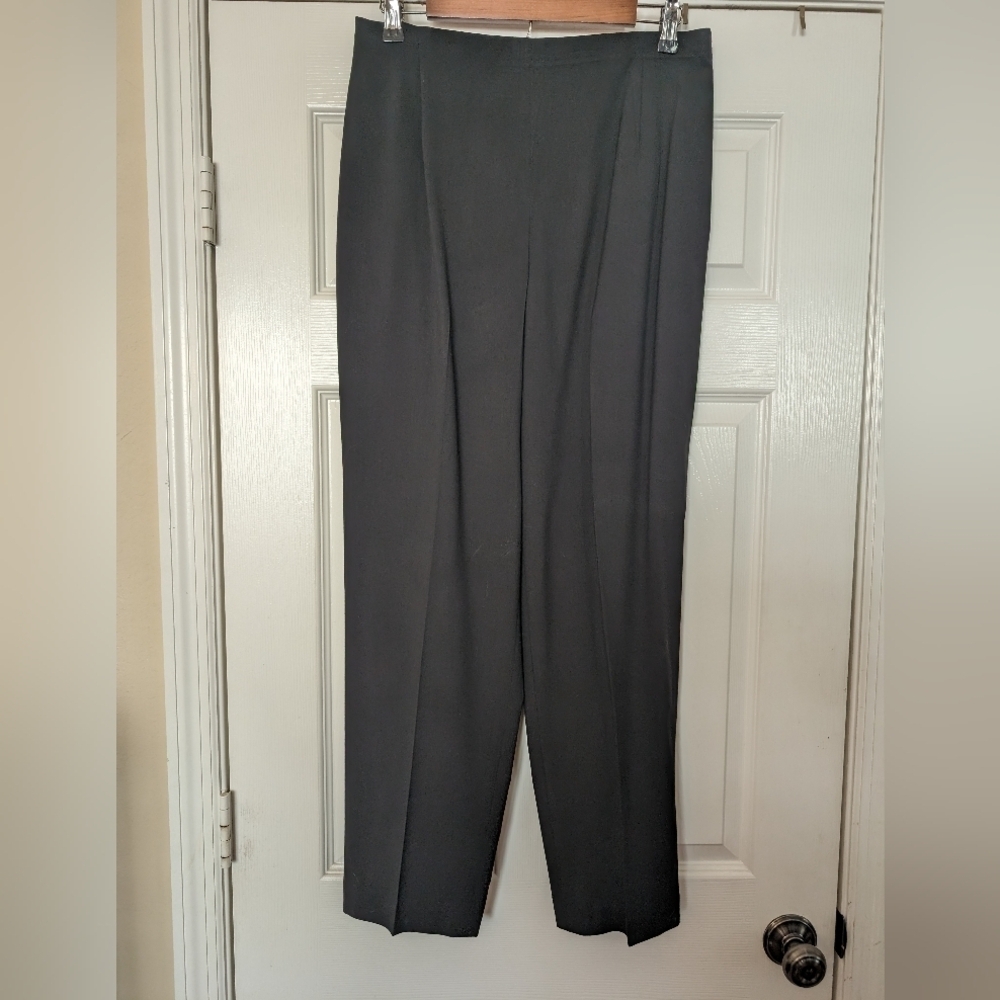 TALBOTS Side Zip Stretch Flat Front Pants
